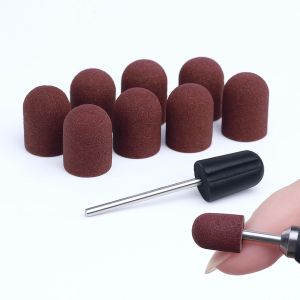 Ihkhu-Ticfox Manucure Capuchon De Ponçage, Forets À Ongles Bandes De Ponçage, 10 Pièces Capuchons Abrasifs Pour Ongles Dédié Nail Art Bouchon De Ponçage Outil De Manucure Et Pédicure(13x19mm) - Neuf