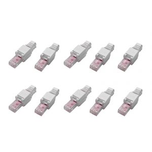 10 x connecteurs r&eacute;seau RJ45 CAT6 LAN UTP sans outil sans c&acirc;ble d'installation Cat5 Cat7 - Neuf