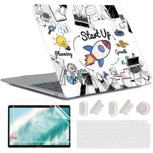 Coque pour MacBook Air 13 Pouces M1 A2337 A2179 A1932, [UV Printing] Plastique Case Rigide Étui Housse de Protection pour 2020 2019 2018 Air 13,3 Retina avec Touch ID, Choses Mignonnes 8 - Neuf