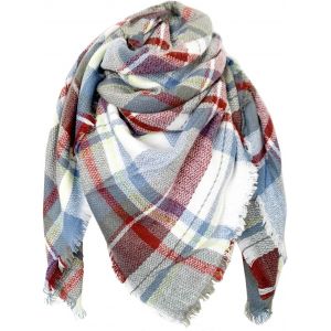 Kalanka-Écharpe Chale Femme Cachemire Châle Grand Plaid Tissu Glands Foulard Oversize Ponchos Carreaux Shawl Automne Hiver Et Capes Acrylique Souple Chaud Scarf - Neuf
