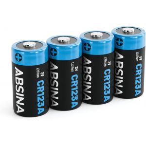 4X Piles CR123A 3V Lithium pour Appareil Photo,caméra et Bien Plus-Pile CR123A étanche et Durable-CR123 avec 1300mAh-CR123A Lithium 3V,Piles CR123,Pile 123 Lithium 3V,Piles CR 123 - Neuf
