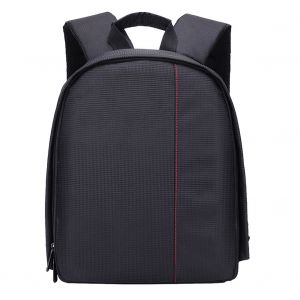 Sac a dos etanche pour appareil photo reflex numerique Canon, Nikon, Sony (noir et rouge) - Neuf