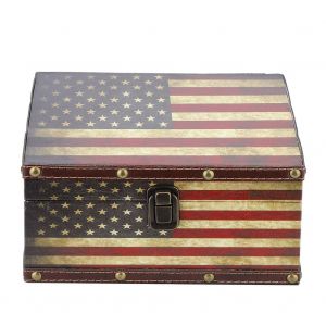 Boite De Rangement De Bijoux De Bureau En Cuir Pu De Style Vintage, Etui De Rangement Organisateur D'accessoires De Photographie Decoration - Neuf