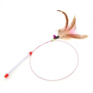 Hjlian Lot De 20 Jouets D'entrainement Pour Chat, Baguette Elastique A Plumes, Jouet A Macher, Mignon, Pour Rat - Neuf
