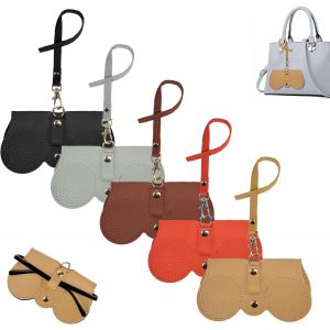 Fdjhy-Sac À Lunettes De Soleil En Cuir Souple Portable - Avec Crochet Porte-Clés Pour Porte-Monnaie, Ceinture Et Sac À Dos - Anti-Rayures Pour Femmes, Hommes Et Enfants - Voyage Et Jour Jour - Neuf