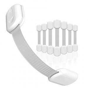 Serrure De Porte De Sécurité Pour Bébé - Kit De Sécurité Enfant 8 Blocs De Porte Installation Facile Sans Outils - Loquets De Bloc De Tiroir De Placard Cuvette De Fenêtre De Réfrigérateur D'armoire - Neuf