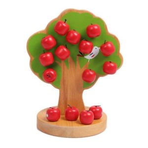 Arbre magn&eacute;tique en bois &agrave; faire soi-m&ecirc;me, aide p&eacute;dagogique pour apprendre &agrave; compter et &agrave; diviser, jouet pour b&eacute;b&eacute;, &eacute;ducation pr&eacute;coce - Neuf