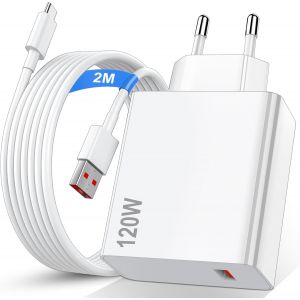JGD-120W Chargeur Rapide avec C&acirc;ble USB C 2m pour Redmi Note 14 Pro 13 Pro 12,Chargeur Turbo pour Xiaomi 14T Pro/14 Ultra/13T Pro/12T/13 Pro/13 Lite/13/12/12X/POCO X7 Pro/X6/POCO F6 Pro/F6/X4 GT Pad - Neuf