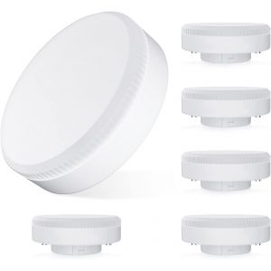 Ampoule Gx53 Led, 10w, Blanc Naturel 4000k, 1000 Lumens, Ac/Dc 190-260v, Remplace Les Ampoules Rondes 100w Gx53 Halog&egrave;ne Ou Cfl Gx53, Non-Dimmable, 2pcs - Neuf