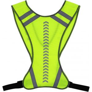 Acdsgd-Gilet Reflechissant Running,Gilet S&eacute;curit&eacute; R&eacute;glable Pour Femme Et Homme,Gilets Fluo Voiture,Veste Fluo De Securite Pour Running, V&eacute;lo, Jogging, Cyclisme - Neuf
