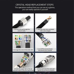 C&acirc;ble Ethernet 10G Cat8 SSTP haut d&eacute;bit 20 000 kbit/s - Neuf