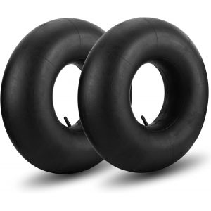 NouvelHorizonstore-18x8.5/9.5-8 Chambres &agrave; air de Roue Brouette, 2 Pi&egrave;ces Tubes Int&eacute;rieurs de Remplacement avec Valve Droite pour Tondeuse &agrave; Gazon, Tracteur &agrave; pelouse, VTT Quad 4 Roues, Go Karts, etc - Neuf