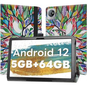 Slim Fit Cuir Pu Étui Housse Fin Et Pliable Coque Pour Blackview Tab 7 Wifi/Blackview Tab 30 Wifi/Oscal Pad16 10.1"" Tablette - Love Tree.[F2082] - Neuf