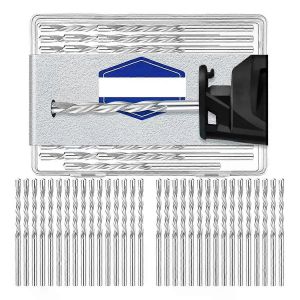 50 pcs Gypse 1/8 pouce scie à spirale pointe Bits de coupe Pointe de guidage de cloison sèche Outils à utiliser avec la scie à spirale - Neuf