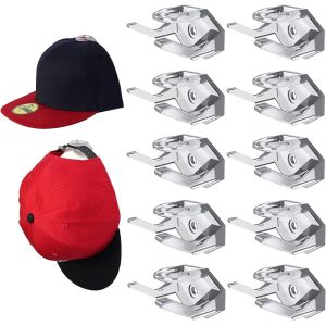 MEVRONISSHOP-Crochet &agrave; Chapeau,Crochets de Chapeaux,10 Pi&egrave;ces Porte de Casquette,Crochet Adh&eacute;sif Muraux pour Chapeaux,Porte-Chapeaux de Baseball,pour Crochet de Casquette Organisateur pour Porte,Mur - Neuf
