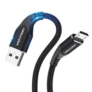 Câble micro USB de 1 m - Câble de charge pour tablette Kindle Fire en nylon tressé pour tablette Samsung Galaxy S6 S7 S5 J7 J5 J3 - Câble de charge pour manette PS4 Xbox - Neuf