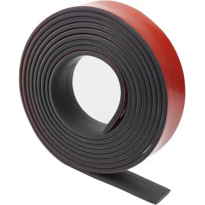 Bande En Caoutchouc Auto-Adhésive-25 Mm (L)X3 Mm (S)X3 M (L)-Plaque En Caoutchouc Néoprène-Profilé En Caoutchouc Solide Pour Joints D'étanchéité-Couverture Diy Anti-Vibration - Neuf