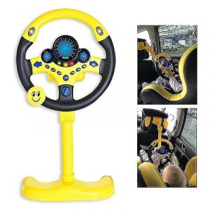 Jouet de simulation de volant electrique avec son et lumiere, voiture educative-hy - Neuf