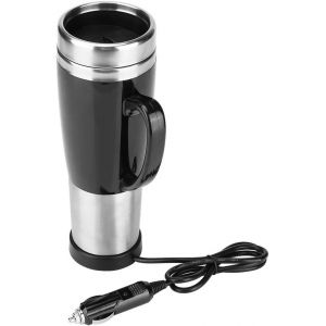 Bouilloire &Eacute;lectrique De Voyage De 450 Ml, Bouilloire &Eacute;lectrique En Acier Inoxydable, Gobelet Chauffant De Voiture, Bouilloire Portable Pour Voyage En Camping (12 V) - Neuf