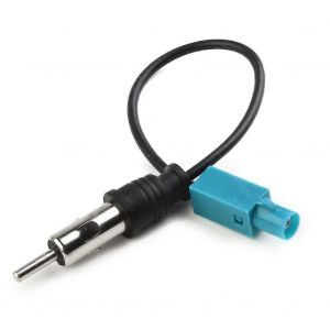 Câble de voiture universel Adaptateur d'antenne radio stéréo automatique Câble Unité principale Interface d'antenne radio Fakra Z vers prise DIN 15cm - Neuf