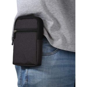 Ceinture Clip Sacoche Etui Universel, ® 6.3 pouces Denim Décontractée Sac Randonnée pour Homme Housse de Transport Coque Sac Ceinture Clip Poche Pochette avec Boucle Multiples Portefeuille - Neuf