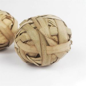 Hamster Fun Pet Toy Balle Naturel Cochon D'inde Herbe Tissée Durable F - Neuf