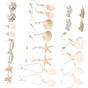 Kalhx-2 Ensembles De Boucles D'oreilles À En Coquillage Boucles D'oreilles Pendantes Boucles D'oreilles Tendance Pour Femmes Boucles D'oreilles En - Neuf