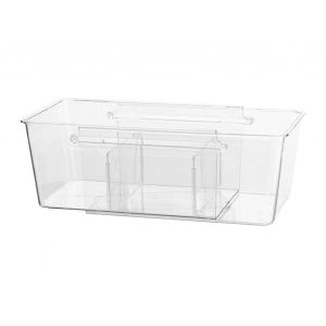 Organisateur de tiroir de coiffeuse, plateau de rangement pour tiroir de bureau, organisateurs de tiroir de placard retractables et transparents - Neuf