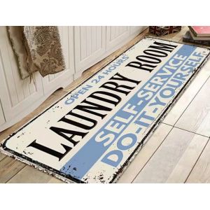 Tapis De Couloir Antid&eacute;rapant Pour Buanderie 40 X 60 Cm, Style 6 - Neuf