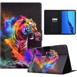 Housse Protection pour Huawei Mediapad M5 Lite 10.1 Pouces Coque Huawei Mediapad M5 Lite avec Fentes pour Cartes B&iquest;&iquest;quille Etui Huawei M5 Lite Tigresse - Neuf