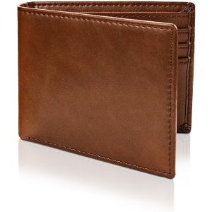 Senior-Portefeuille Pour Homme, Porte Monnaie Homme En Cuir Pu Rfid Porte Carte Bancaire, Porte Monnaie Cuir Pour Le Travail, Le Shopping (Marron)[L39] - Neuf