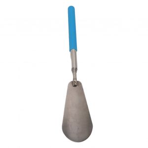 Chausse-Pied Retractable En Acier Inoxydable A Long Manche Pour Femmes Agees, Enceintes Et Paresseuses, Bleu - Neuf
