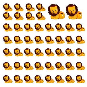 Lot De 50 Mini Figurines D'animaux De La Jungle En Resine, Miniatures D'animaux Minuscules, D - Neuf