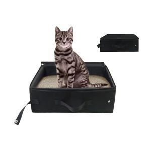Bac &Agrave; Liti&egrave;re De Voyage Portable Pour Chats - Imperm&eacute;able, L&eacute;ger, Pliable Et Compact - Neuf