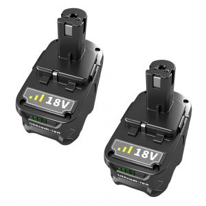 Remplacement Li-ion 18V 8.0Ah pour batterie Ryobi 18V Compatible avec batterie Ryobi Outils &eacute;lectriques sans fil avec indicateur LED - Neuf