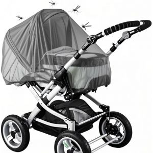 Kalanka-Moustiquaire Poussette Universelle,Moustiquaire Bebe,Filet Anti Moustique,Insecte Et Guêpe,Tissu À Mailles Fine,Protection Fine Et Résistante,Pour Landau, Auto-Siège, Lit Parapluie(Gris) - Neuf