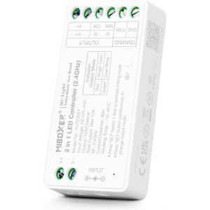 Kalanka-Lighteu®, Milight Miboxer 2 En 1 Contrôleur Led Contrôleur De Bande Led 2,4 Ghz Sortie Dc12v/24v Max.12a, Support Push Dim Fut035s+ - Neuf