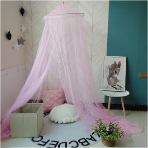 Kal-Moustiquaire De Lit En Dentelle - Moustiquaire Dôme - Moustiquaire Pour Lit, Baldaquin, Rideau, Moustiquaire Pour Hamac, Maison, Camping, Voyage - Rose M - Neuf