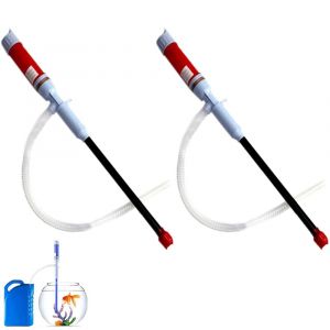 Lot de 2 pompes &agrave; siphon &eacute;lectriques pour le transfert de liquides : gaz, eau, huile, liquides non corrosifs - Neuf
