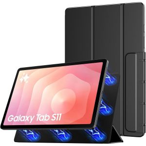 Coque Magn&iquest;&iquest;tique pour Samsung Galaxy Tab S11 11 Pouces 2025 SM-SM-X730/X736B, Housse Slim Smart L&iquest;&iquest;g&iquest;&iquest;re avec Support, Prise en Charge de la Fonction Auto R&iquest;&iquest;veil/Veille, Noir - Neuf