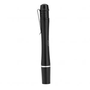 Mini Lampe Torche Led D'exterieur Noire En Alliage D'aluminium, Lampe Torche De Poche Portable Avec Clip Ceinture - Neuf