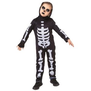 Déguisement Squelette Enfant - Taille: 7 À 8 Ans (122 À 128 Cm) - Neuf