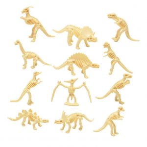 Mod&egrave;le de squelette de dinosaure en 12 pi&egrave;ces, jouet &eacute;ducatif pour fouilles cr&eacute;atives, coordination ?il-main, d&eacute;coration de chambre - Neuf
