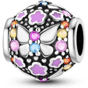 Breloque En Argent Sterling 925 Pour Bracelet, Collier, Pendentif, Amour, Maman, Voyage Oc&eacute;an, Papillon, F&ecirc;te, Anniversaire, Perles, Pendentifs, Bijoux &Agrave; Faire Soi-M&ecirc;me Pour Femmes - Neuf