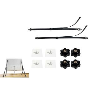 Sangles de s&eacute;curit&eacute; r&eacute;glables pour t&eacute;l&eacute;viseur, sans per&ccedil;age, ancrages adh&eacute;sifs anti-basculement pour meubles - Lot de 2 - Neuf