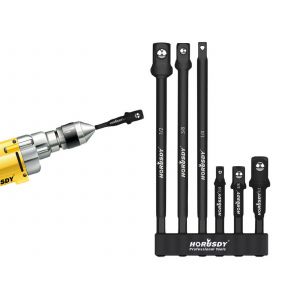 Ensemble de 6 adaptateurs de douilles pour perceuses &agrave; percussion - Neuf