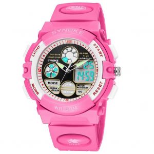 Synoke Montre Lumineuse Pour Étudiants À La Mode Montre-Bracelet Électronique (Rose) - Neuf