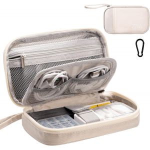 Sac &Eacute;lectronique Multifonctionnel Sac C&acirc;ble de Voyage Portable &Eacute;tanche Rangement Sac pour Disque Durs, Chargeur, C&acirc;bles, Objets, Cartes M&eacute;moire, USB(RH2219-Beige) - Neuf