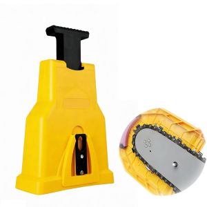 VornixorSarlshopAff&ucirc;teur de Tron&ccedil;onneuse Universel Affuteuse de Chaine Tronconneuse Pr&eacute;cision Instantan&eacute;e pour Coupe Efficace Rapide Aiguiseur Cha&icirc;ne Outil pour B&ucirc;cherons - Neuf