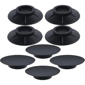8Pcs Machine à Laver Anti-Vibration Plaquettes, Machine à Laver Anti-Dérapant Tapis de la Machine à Laver Plaquettes pour la Machine à Laver, sèche-linge, Réfrigérateur, Meubles(10cm, Noir) - Neuf